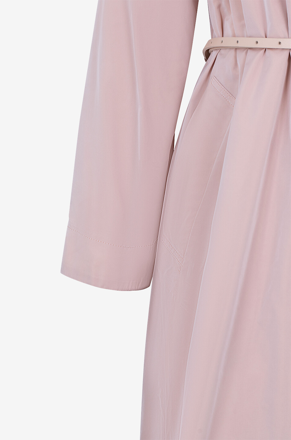 MANZONI 24 Long technical fabric trench coat Women LIGHT PINK 3