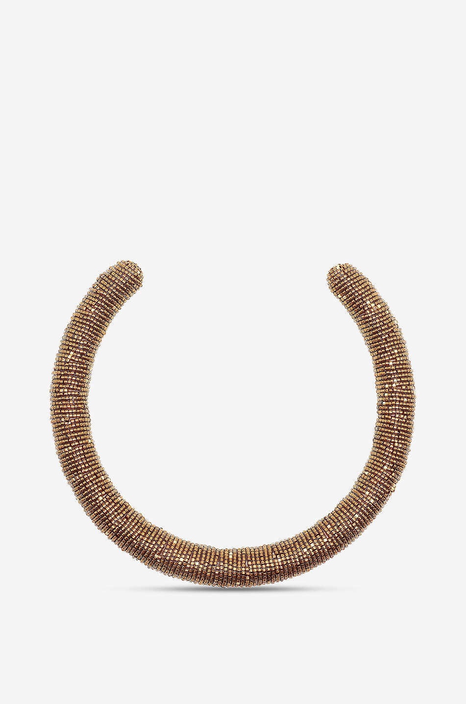 Collier ras du cou en perles de verre Corale