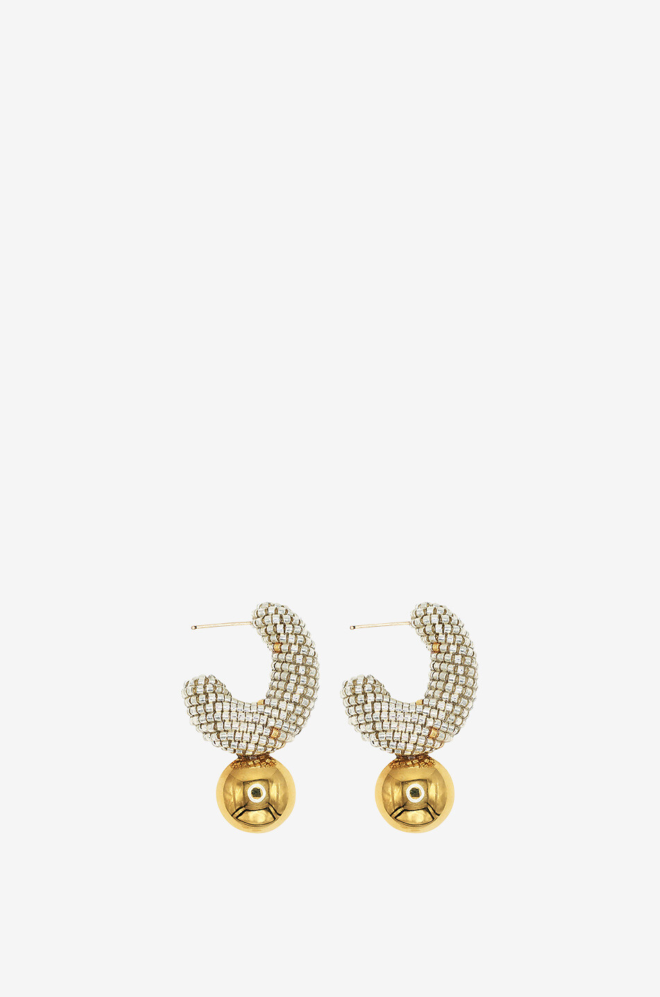 SUSANA VEGA Créoles en perles de verre Origen Femme ARGENT 1