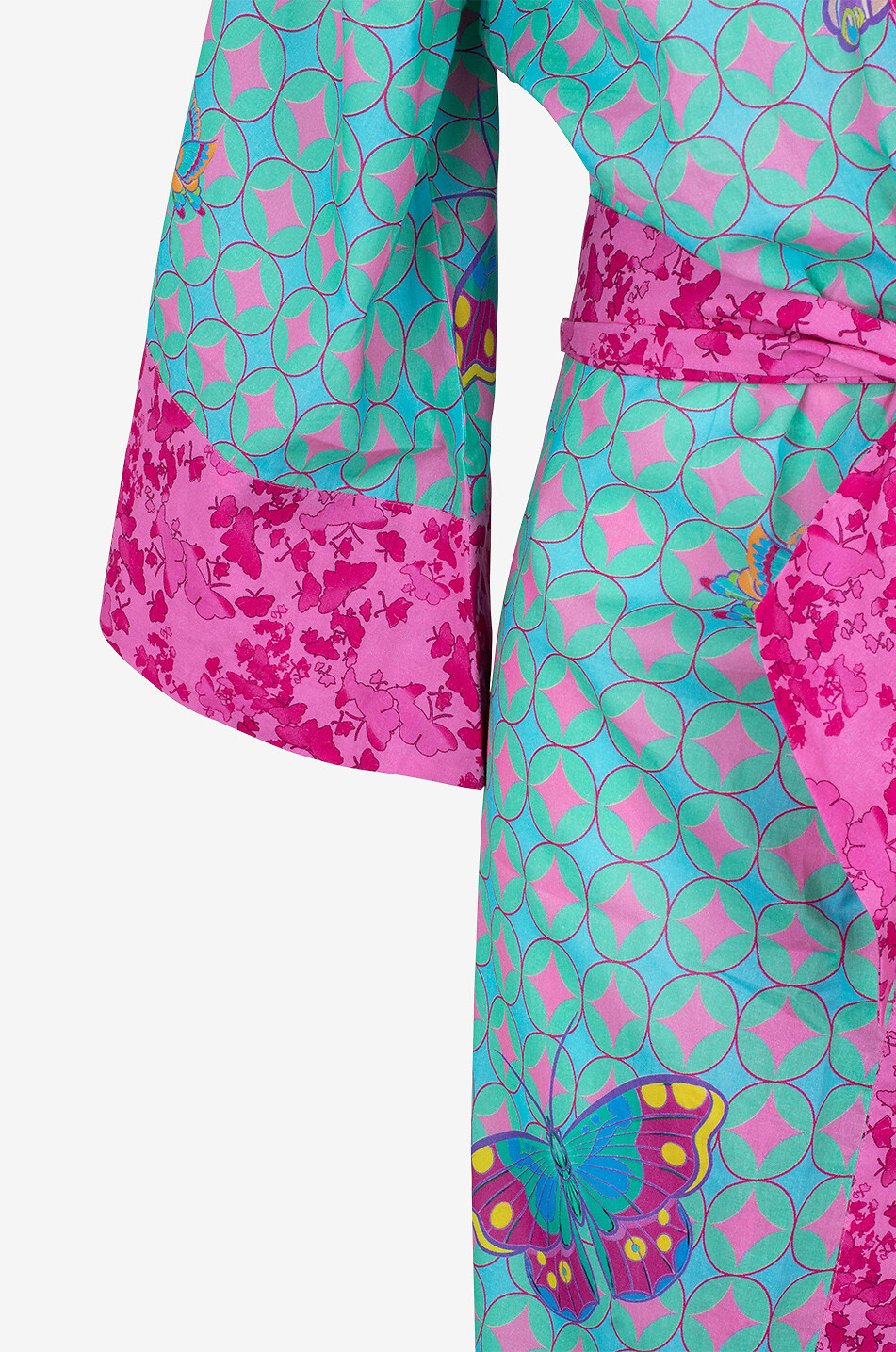 KARMA ON THE ROCKS Kaze cotton long kimono Women MULTI COLOURED 1 3