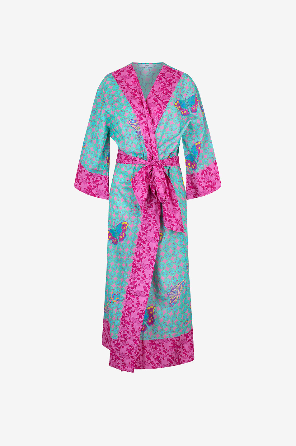 KARMA ON THE ROCKS Kaze cotton long kimono Women MULTI COLOURED 1 1