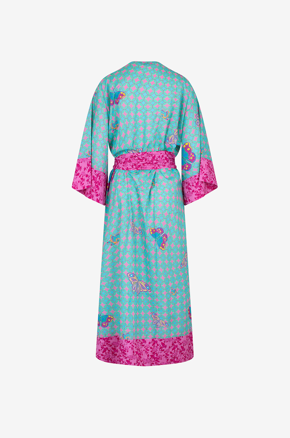 KARMA ON THE ROCKS Kaze cotton long kimono Women MULTI COLOURED 1 2