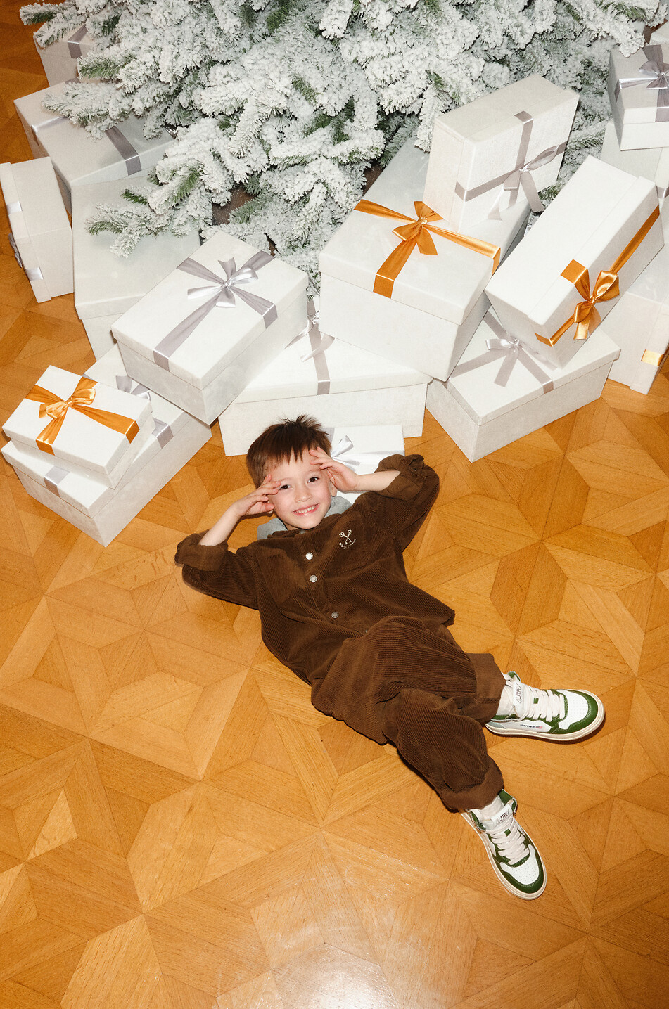 Hohe Sneakers für Jungen aus Leder Medalist