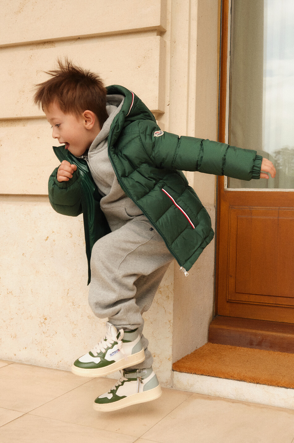 Hohe Sneakers für Jungen aus Leder Medalist