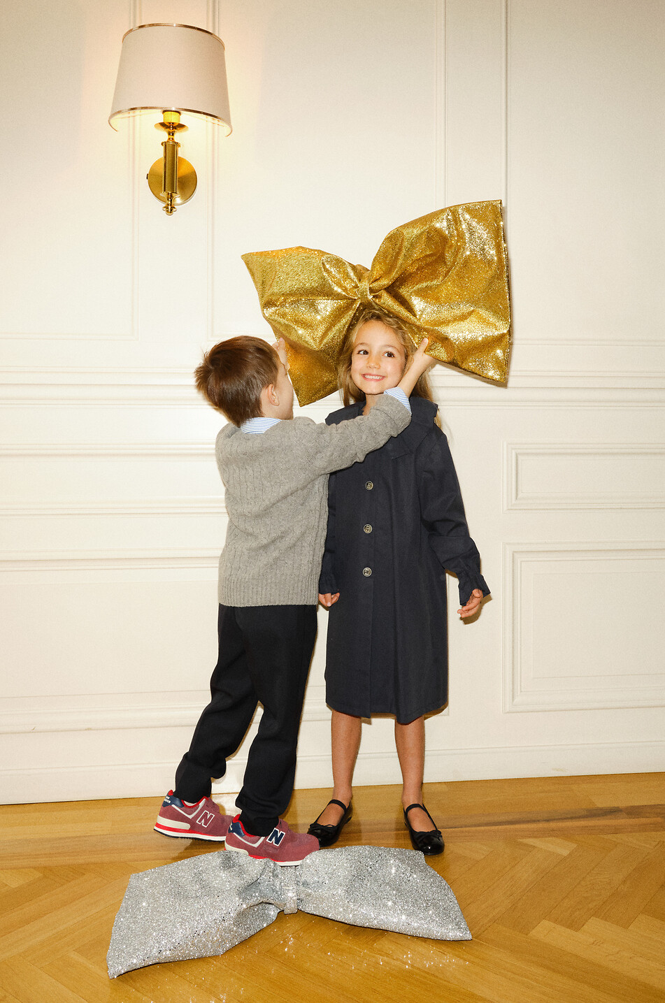 Gerade Jungen-Hose aus Twill Milano