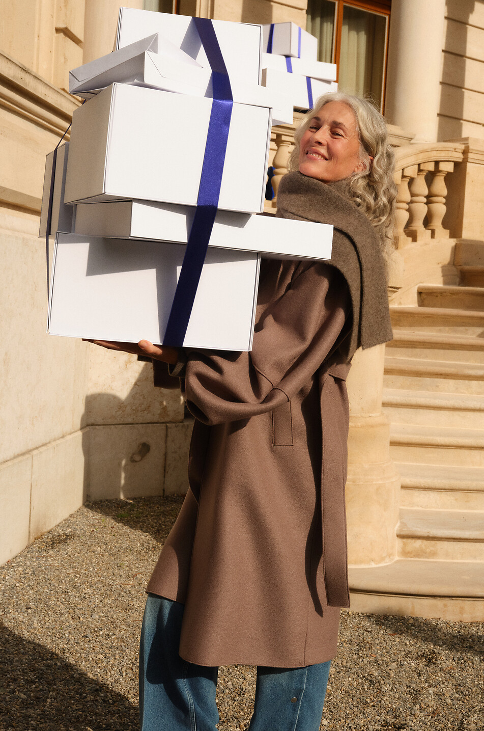 STELLA McCARTNEY Weite ausgewaschene Bio-Baumwolljeans mit seitlichen Druckknöpfen Damen BLAU 3