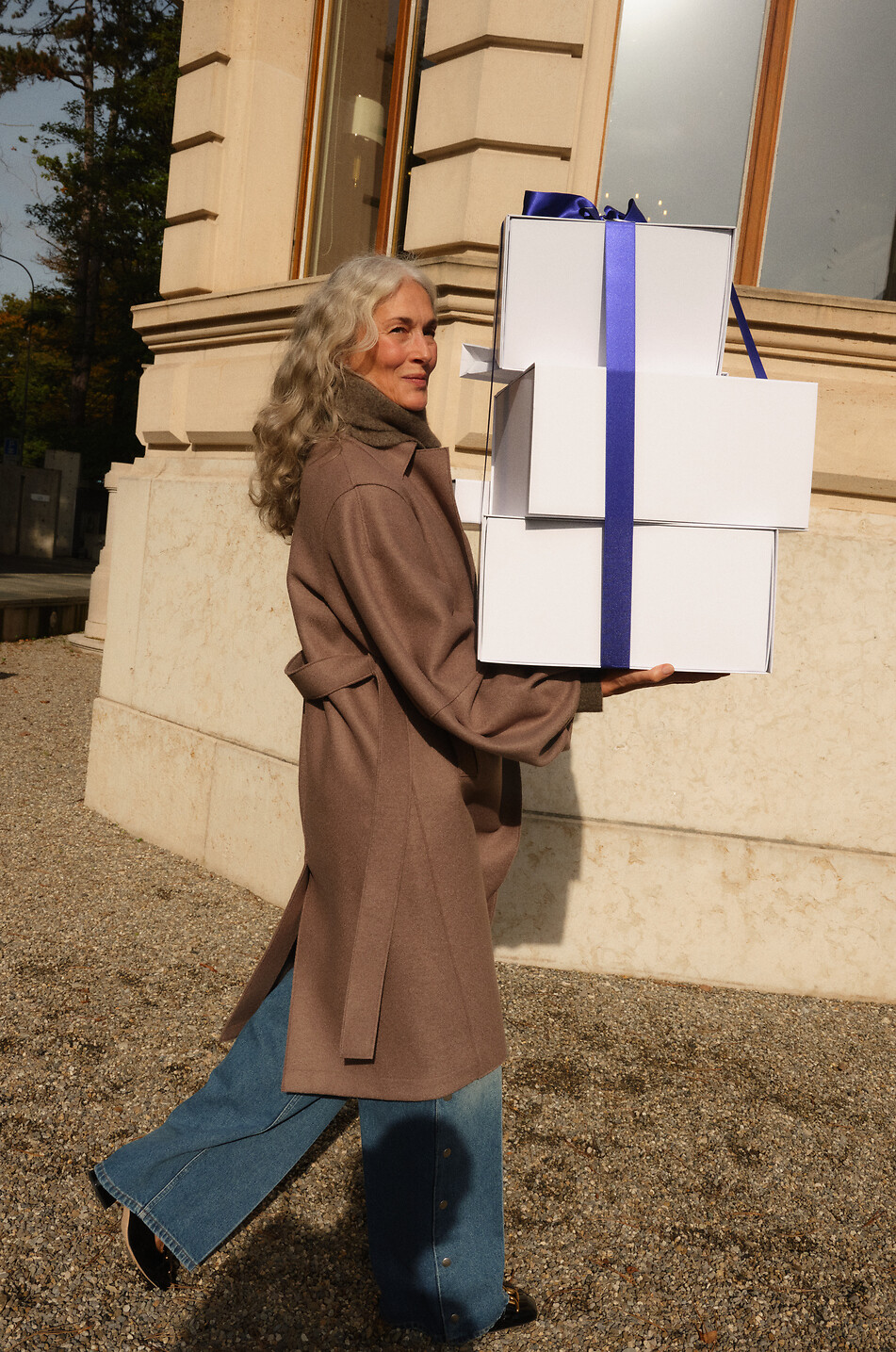 STELLA McCARTNEY Weite ausgewaschene Bio-Baumwolljeans mit seitlichen Druckknöpfen Damen BLAU 4