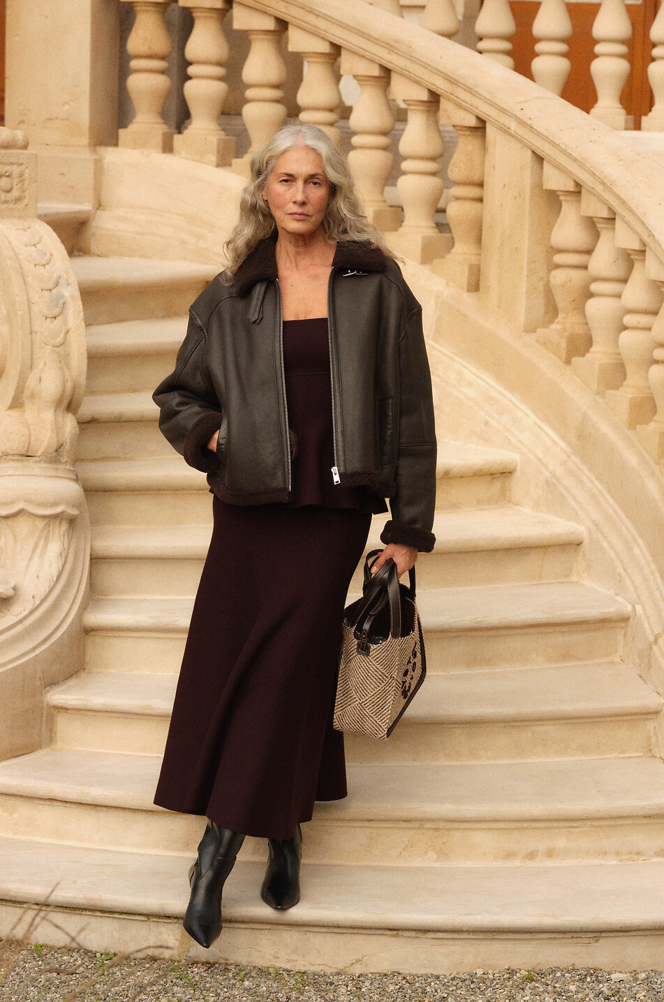 Shopper aus Jacquard Stella Logo