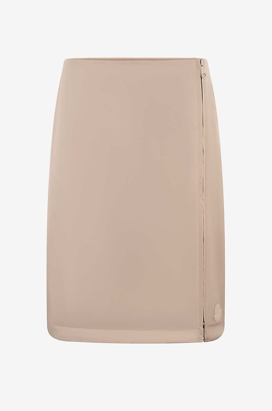 MONCLER Kurzer Nylon-Twill-Rock mit Reissverschluss Damen BEIGE 1