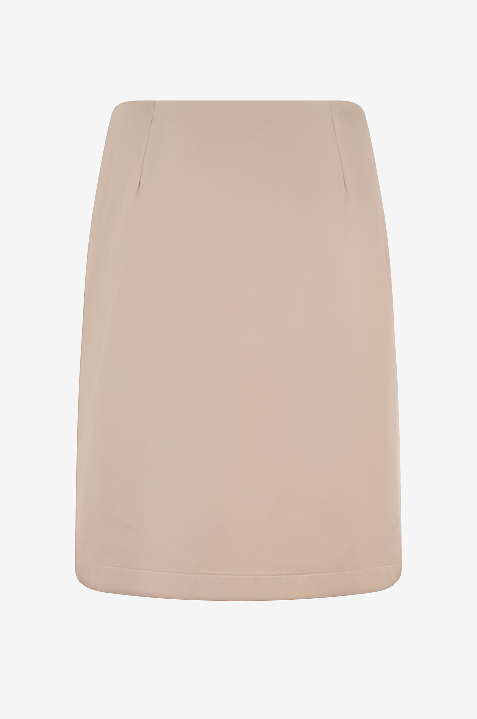 MONCLER Kurzer Nylon-Twill-Rock mit Reissverschluss Damen BEIGE 2