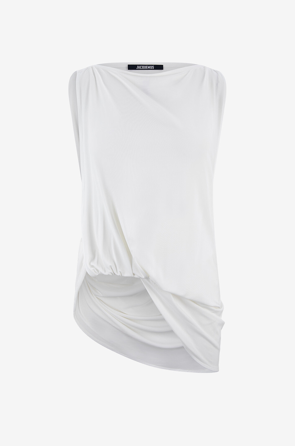 JACQUEMUS Ärmelloses Top mit geradem Ausschnitt Le haut Peplo Damen WEISS 1