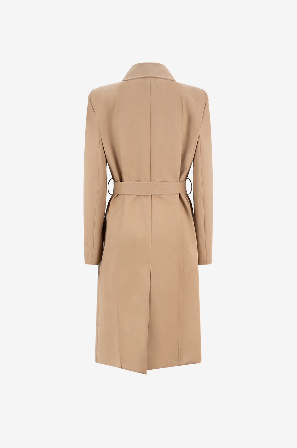 ALEXANDER McQUEEN Belted cotton trench coat with darts Women BEIGE 2