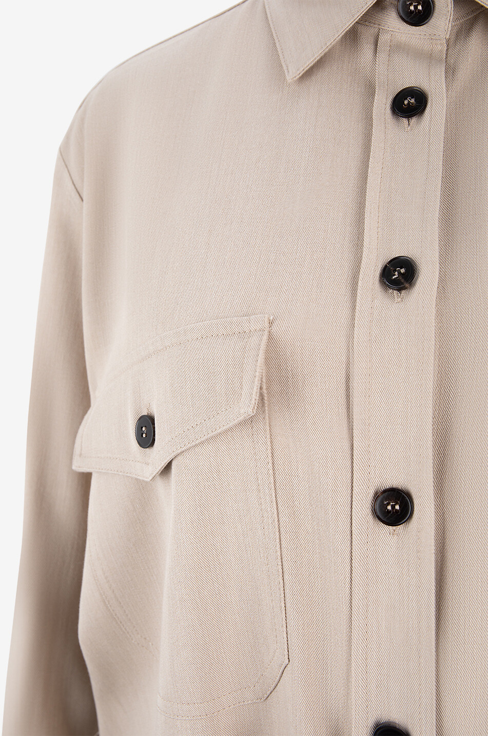 ANTONELLI FIRENZE Überhemd aus Twill Belgia Damen BEIGE 3