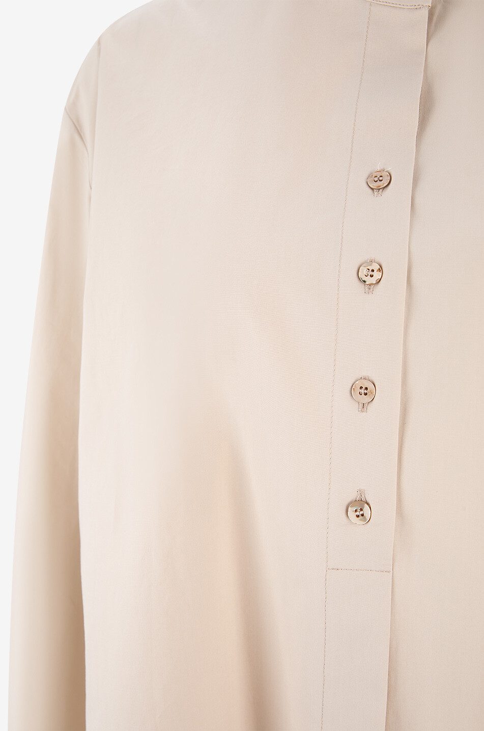 ANTONELLI FIRENZE Acacia oversize poplin blouse Women BEIGE 3