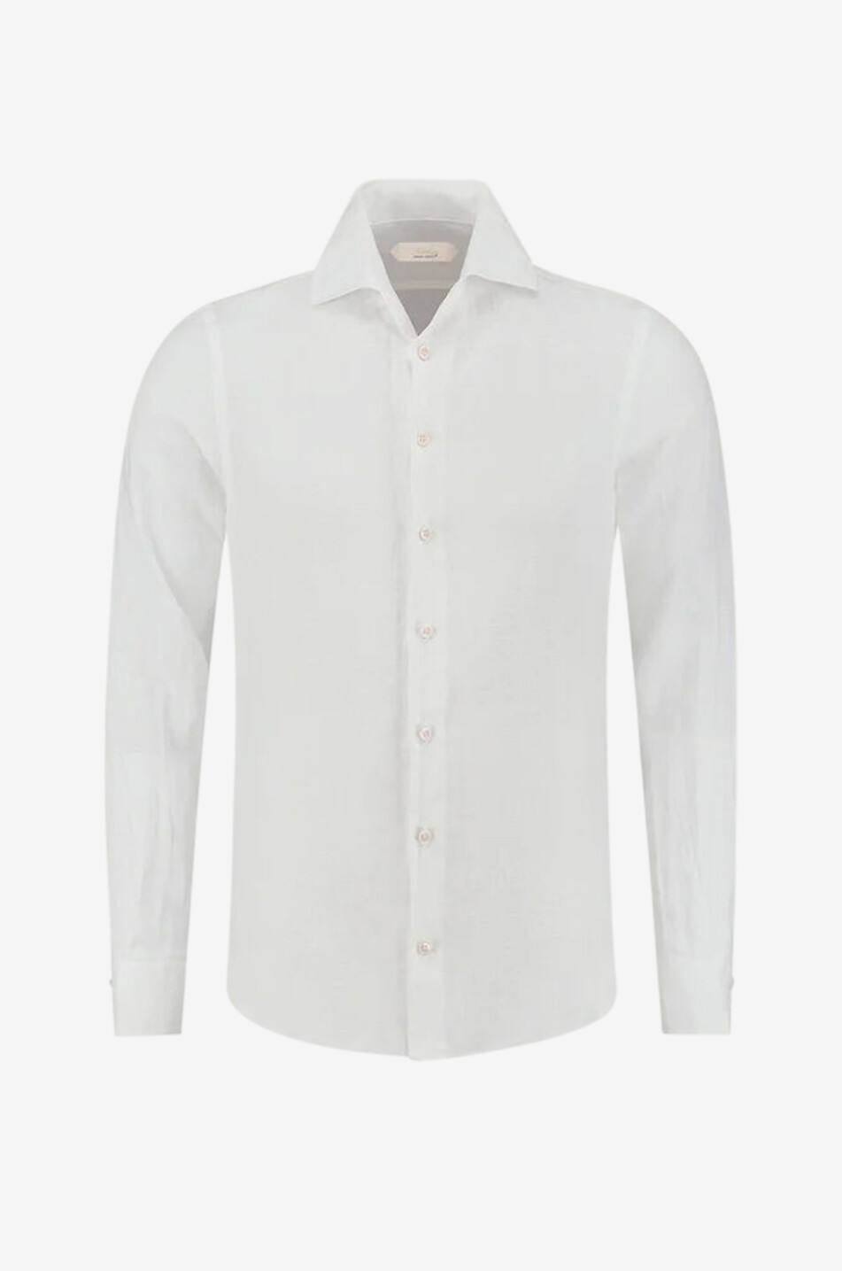 AURELIEN Seaside linen long-sleeved shirt Men WHITE 1