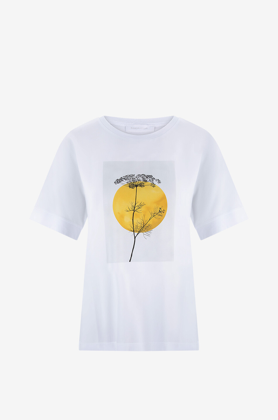 BIANCALANCIA Kurzarm-T-Shirt Moon Flower Damen WEISS 1