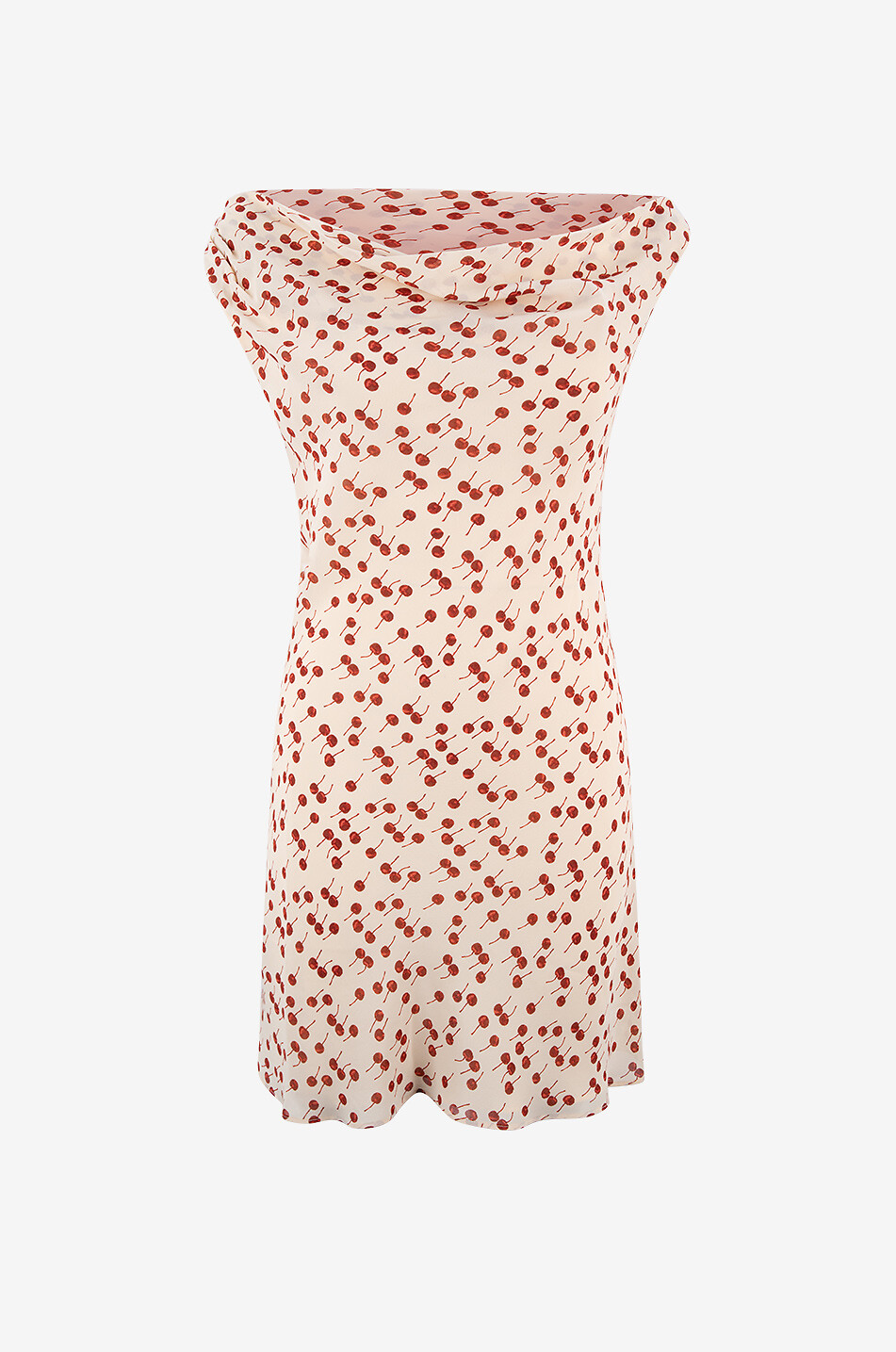 REFORMATION Kristine cherry printed crêpe sleeveless mini dress Women MULTI COLOURED 1