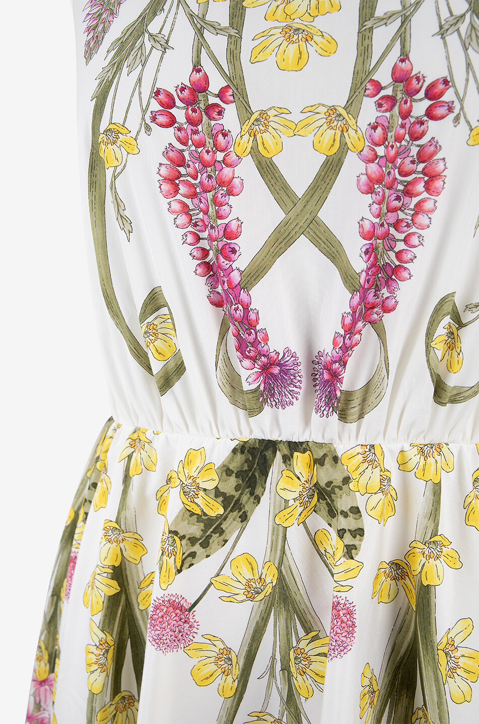GIAMBATTISTA VALLI Wildflowers sleeveless poplin midi dress Women MULTI COLOURED 3