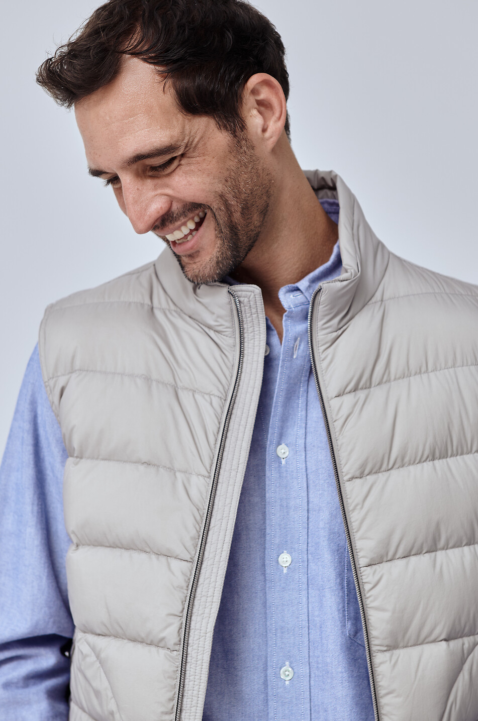 HERNO Daunengefüllte Steppweste Il Gilet Herren GRAU 4