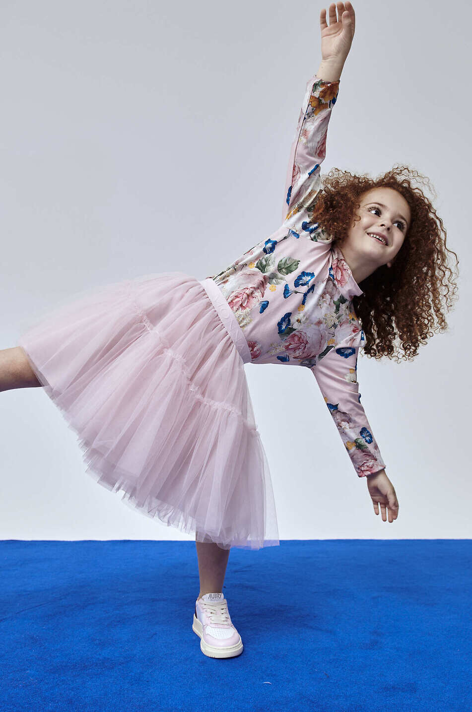 Kurzer Tüll-Stufenvolantrock für Mädchen