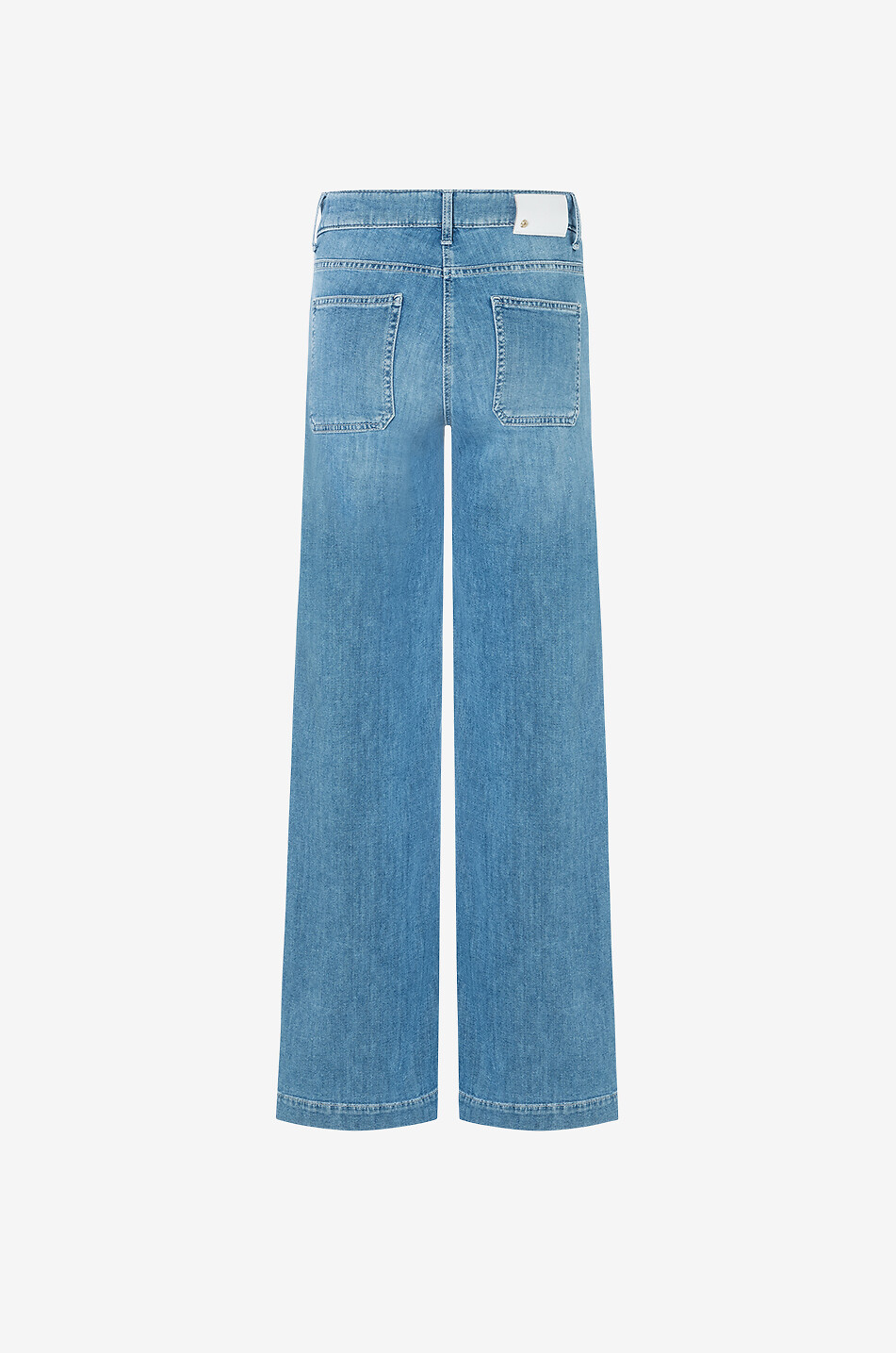 Jeans mit weitem Bein und Lochstickereien Ada