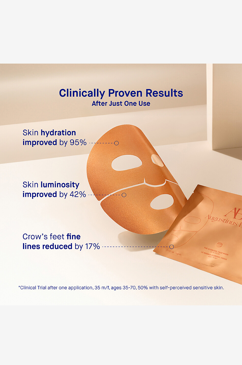 AUGUSTINUS BADER Feuchtigkeitsspendende Gesichtsmaske The Hydrogel Face Mask with TFC8 - 30 g Unisex Farblos 6