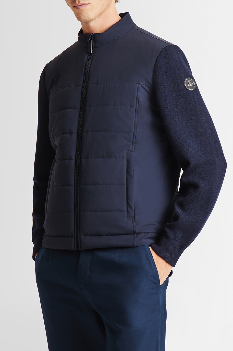 Blouson ouaté bi-matière Piero