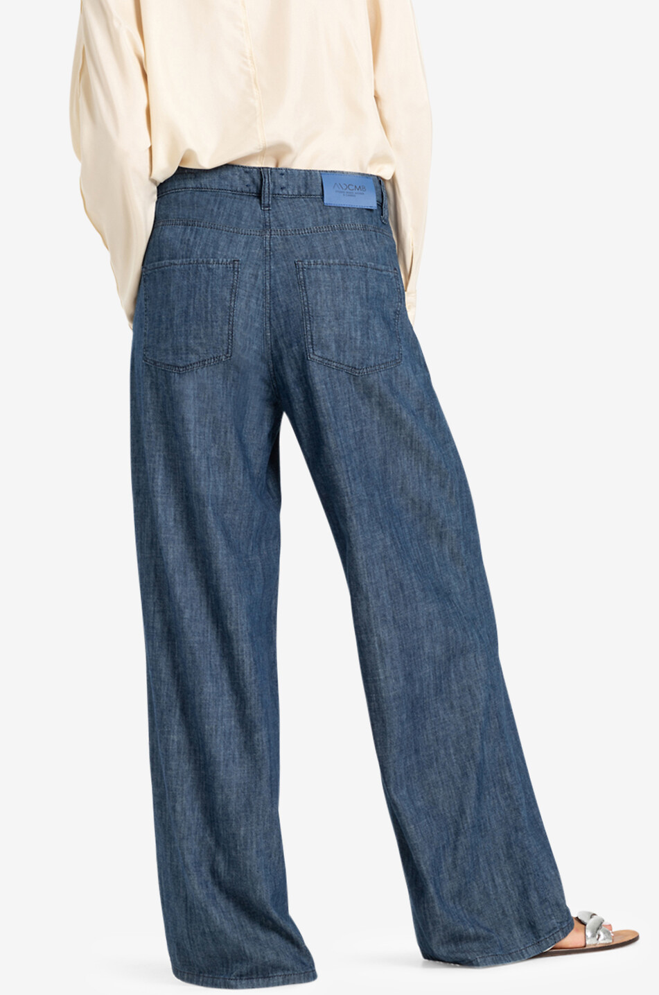 CAMBIO Alina wide-leg jeans with waistband tucks Women BLUE 4