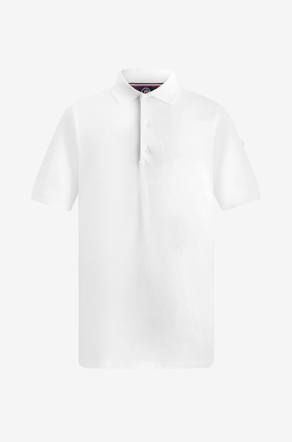 FUSALP Gabin short-sleeved cotton piqué polo shirt Men WHITE 1