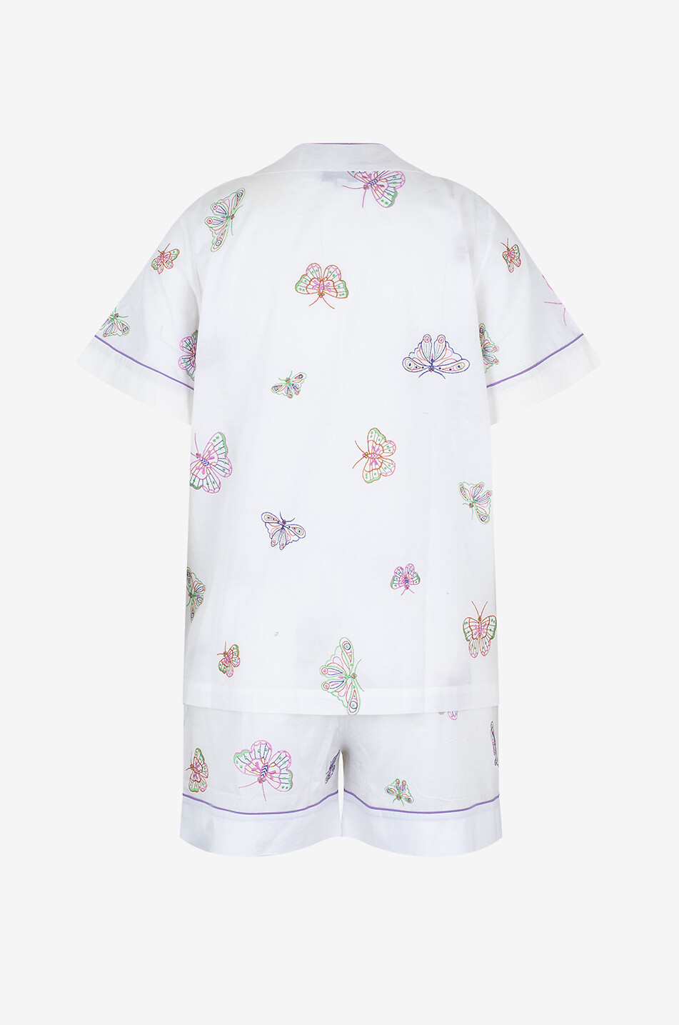 KARMA ON THE ROCKS Cotton pyjama set Women WHITE 2