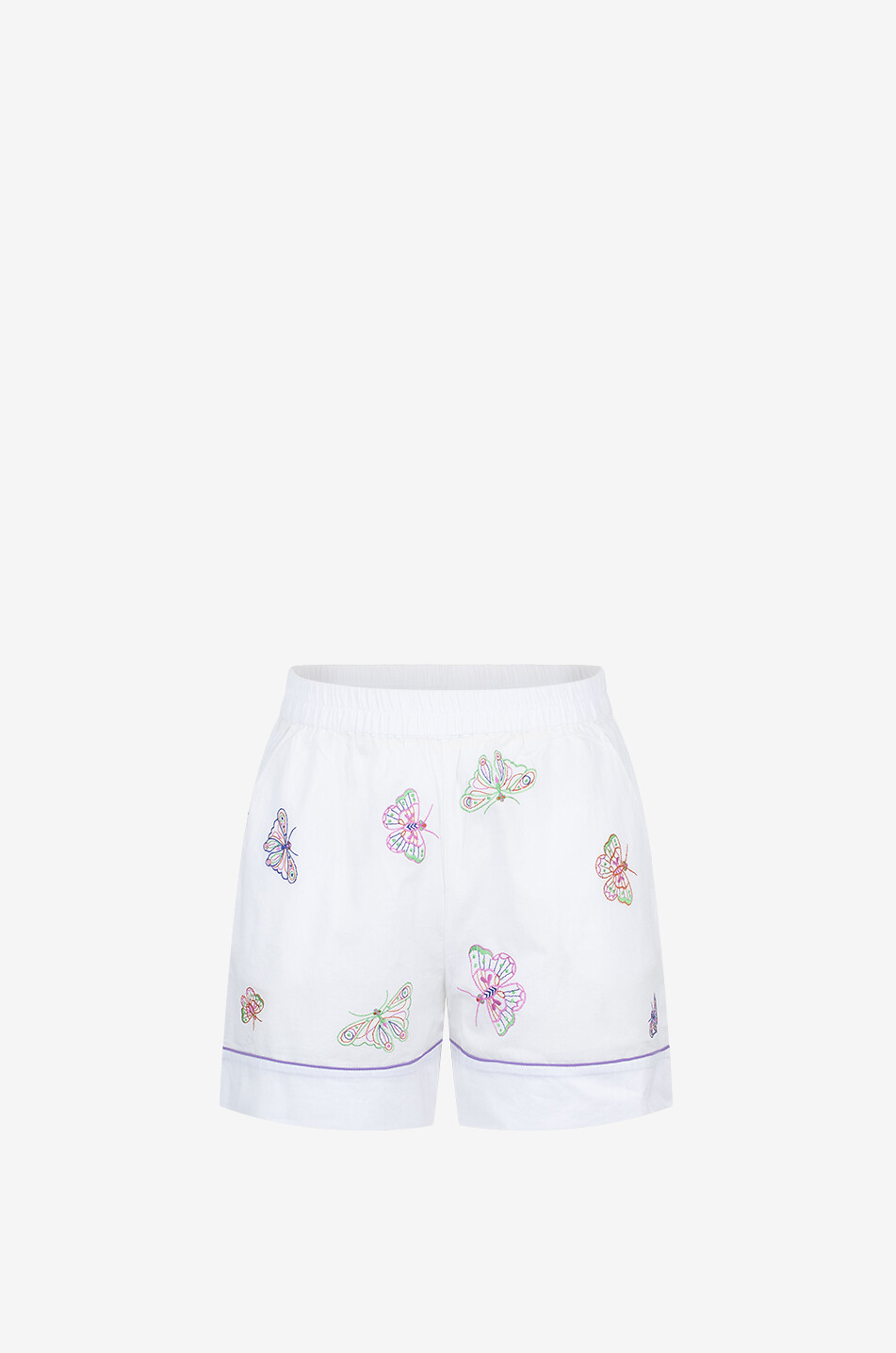 KARMA ON THE ROCKS Cotton pyjama set Women WHITE 3