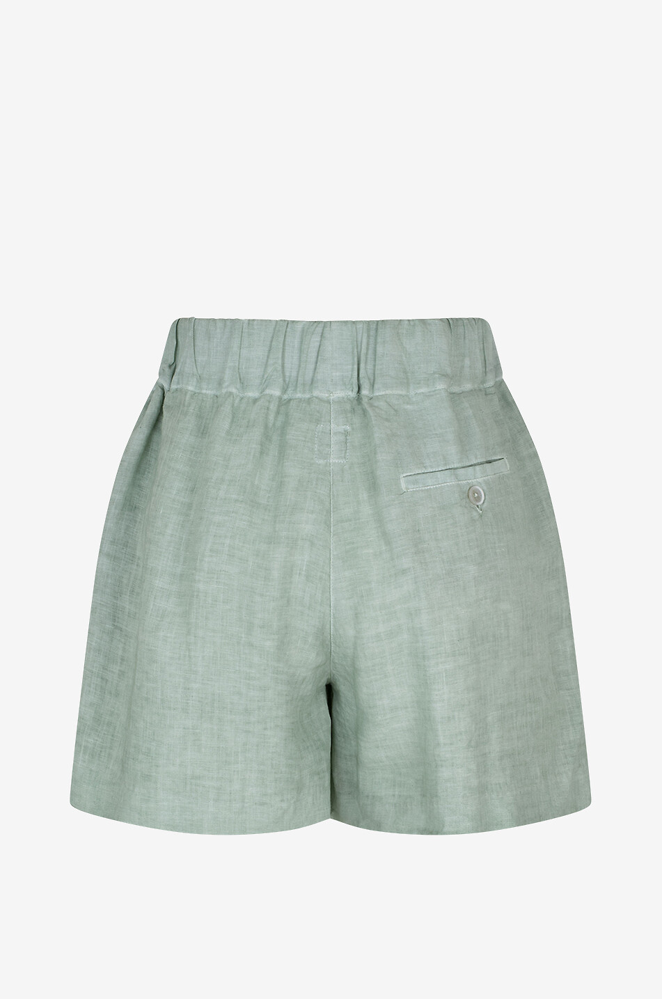 120% LINO Linen shorts Women LIGHT GREEN 2