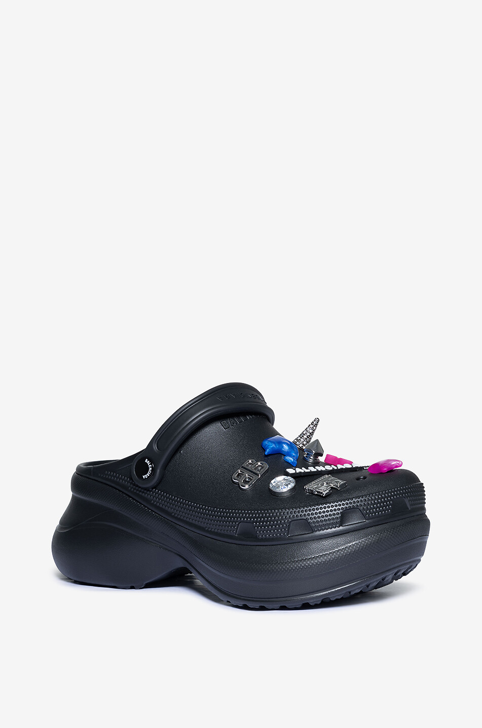 BALENCIAGA Crocs Jibbitz platform mules Women BLACK 1