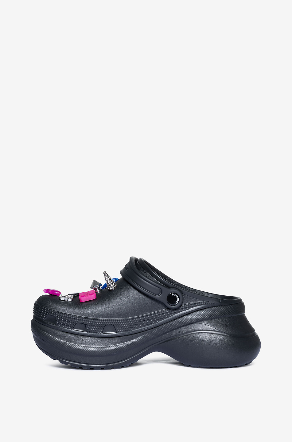 BALENCIAGA Crocs Jibbitz platform mules Women BLACK 3