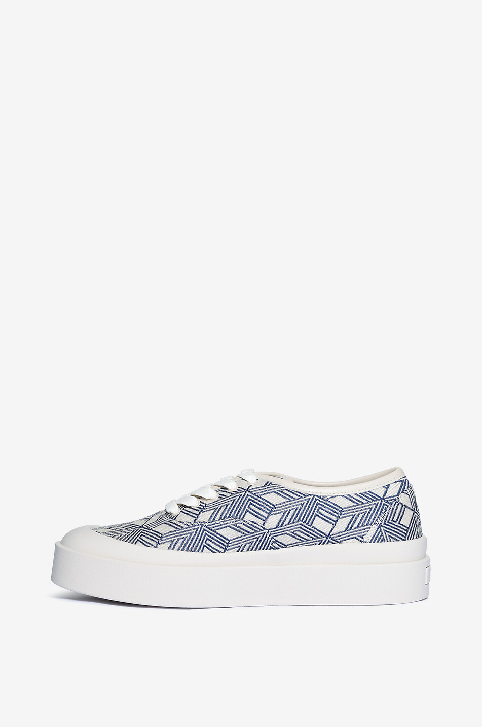 FABIANA FILIPPI Logo jacquard low-top platform sneakers Women MULTI COLOURED 3