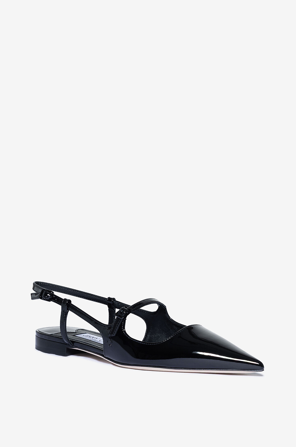 JIMMY CHOO Ballerines à bride arrière en cuir verni Didi 10 Femme NOIR 1