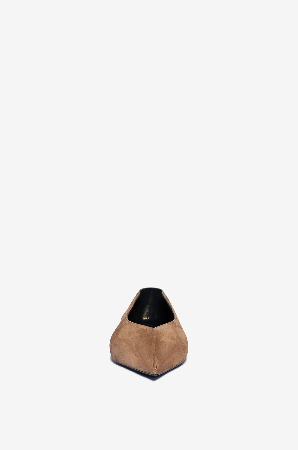 SAINT LAURENT PARIS Mocassins à bout pointu en daim Nour Femme MARRON 2