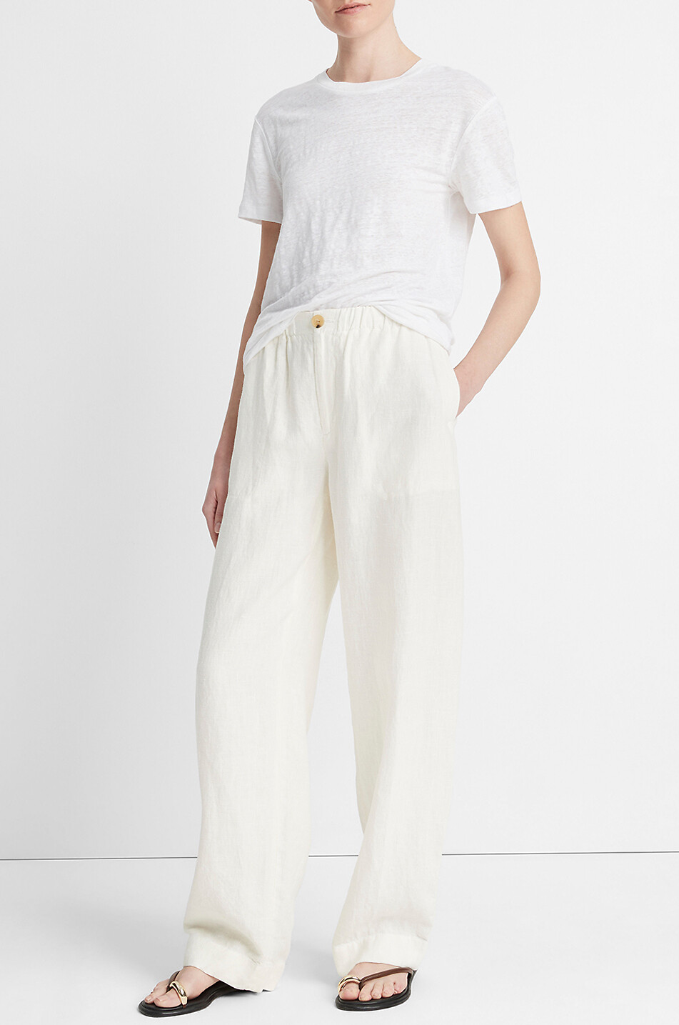 Hose mit weitem Bein aus Hanf Utility