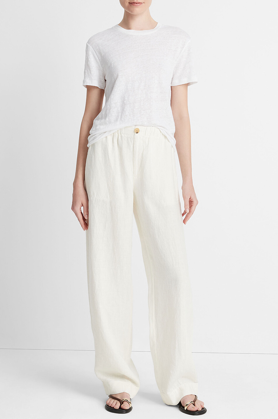 Hose mit weitem Bein aus Hanf Utility