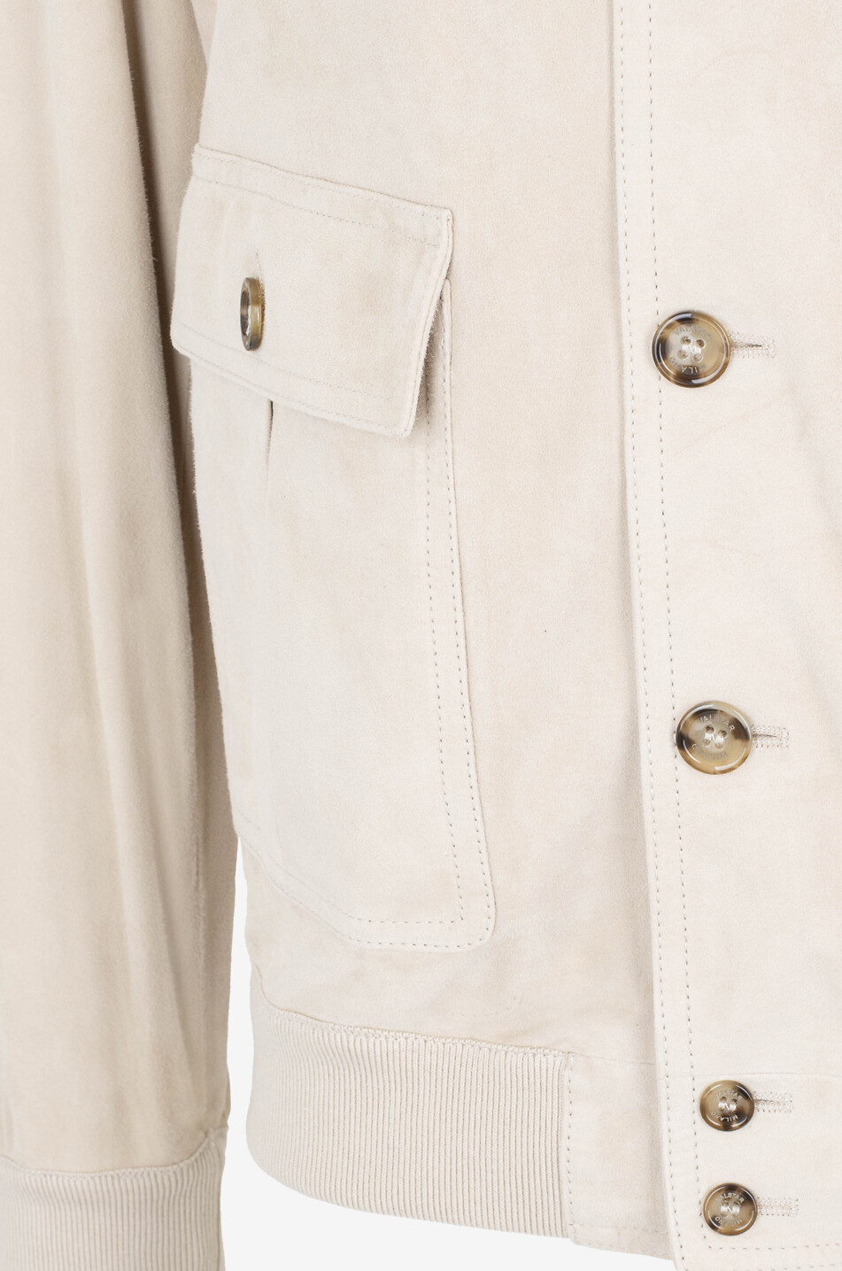 VALSTAR MILANO 1911 Valstarino lightweight suede blouson Men EGGSHELL 3