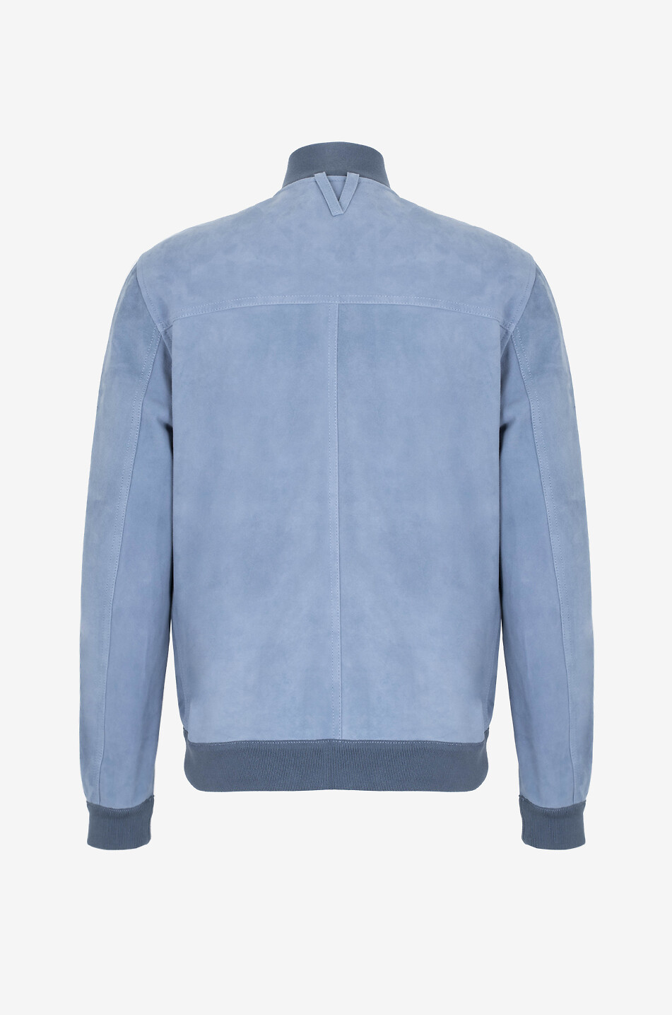 VALSTAR MILANO 1911 Valstarino lightweight suede blouson Men LIGHT BLUE 2
