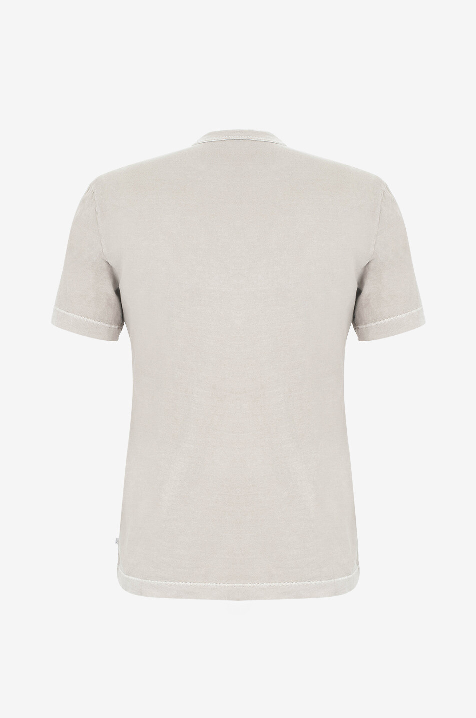 JAMES PERSE Rundhals-Kurzarm-T-Shirt aus leichtem Jersey Herren Mittle beige 2