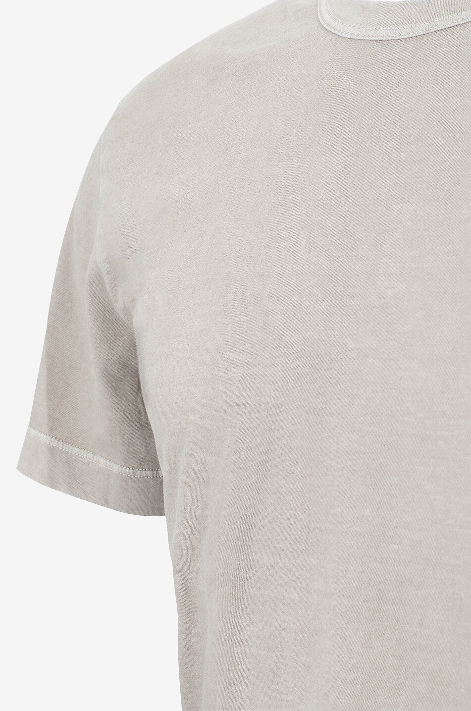 JAMES PERSE Rundhals-Kurzarm-T-Shirt aus leichtem Jersey Herren Mittle beige 3