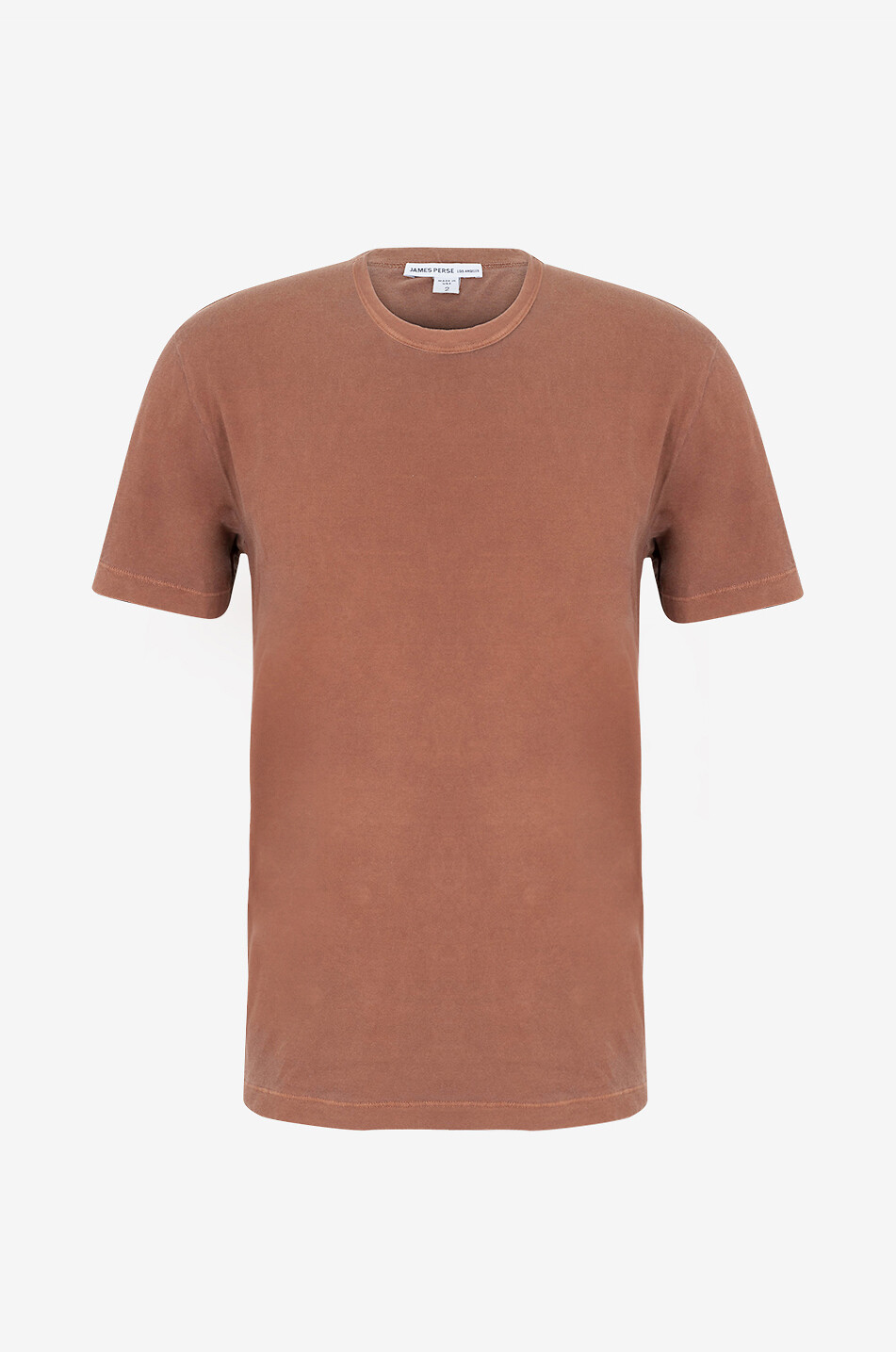 JAMES PERSE T-shirt à col rond et manches courtes en jersey léger Homme ORANGE FONCÉ 1