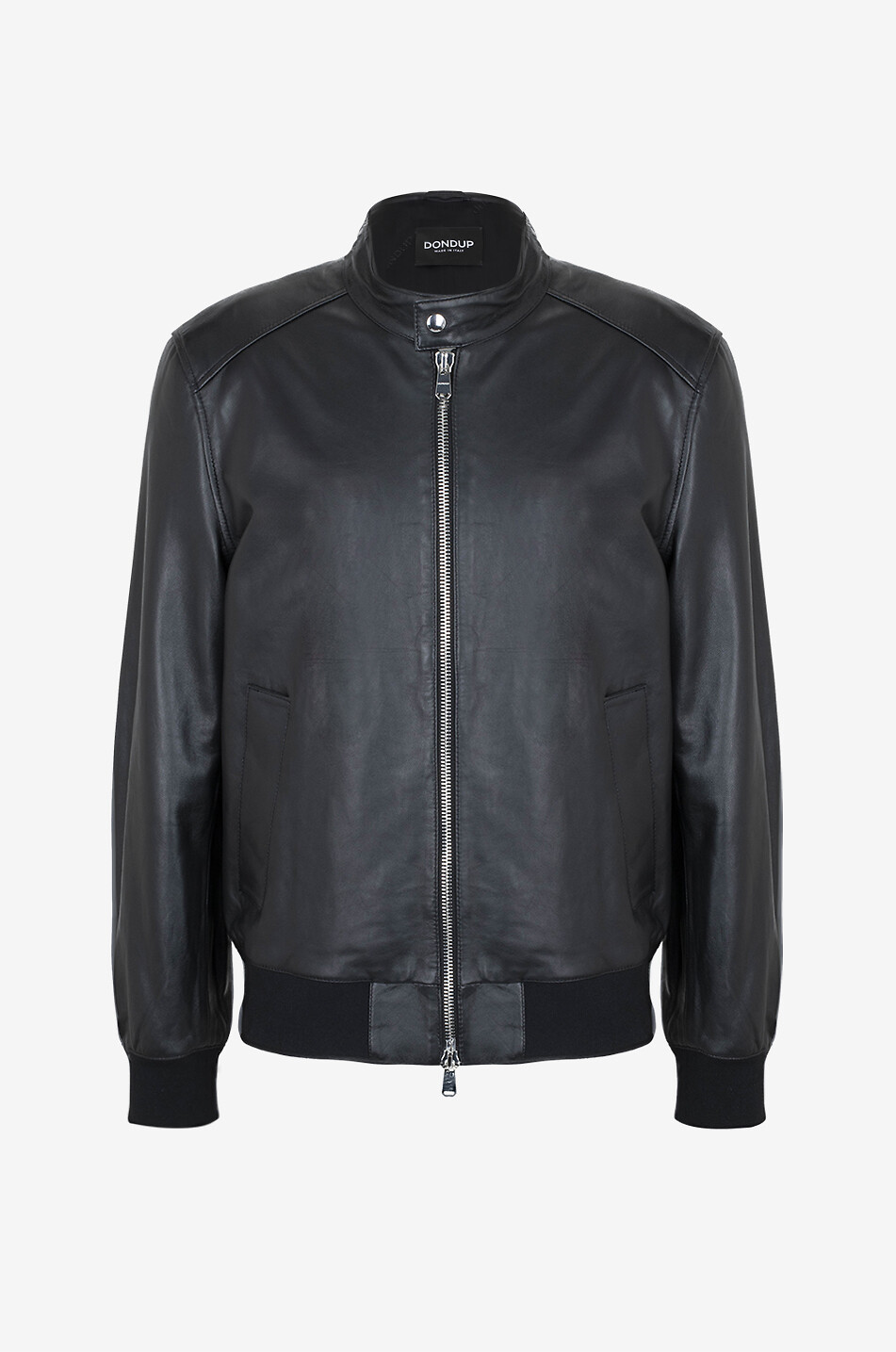 Bomber nappa leather jacket