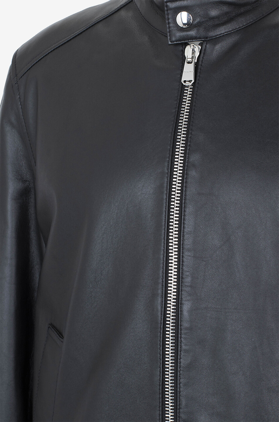 Bomber nappa leather jacket