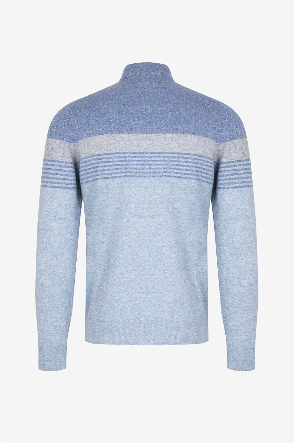 FEDELI Milos cashmere and linen colourblock cardigan Men MEDIUM BLUE 2