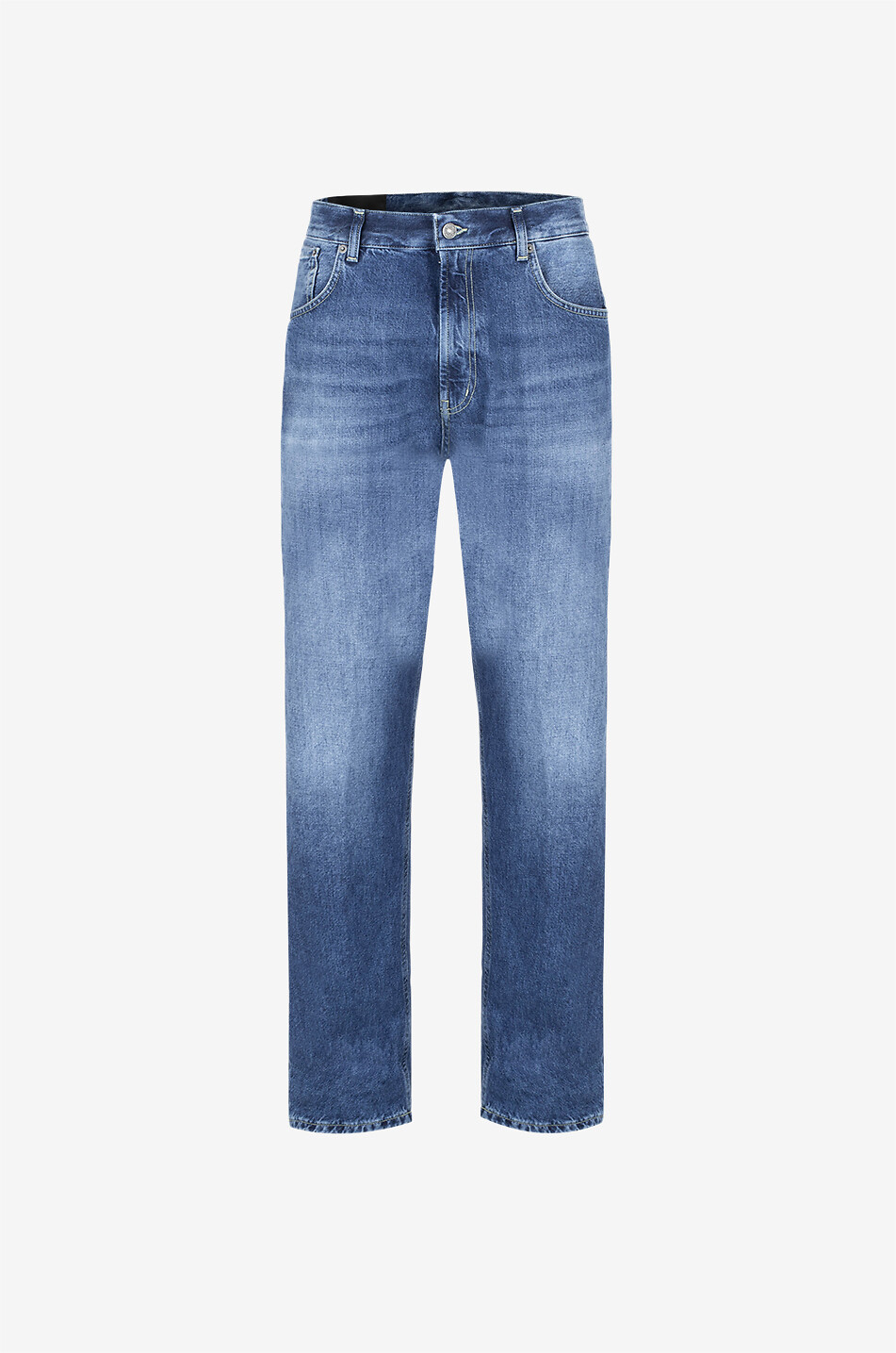 Ausgewaschene lässige gerade Jeans Erwin