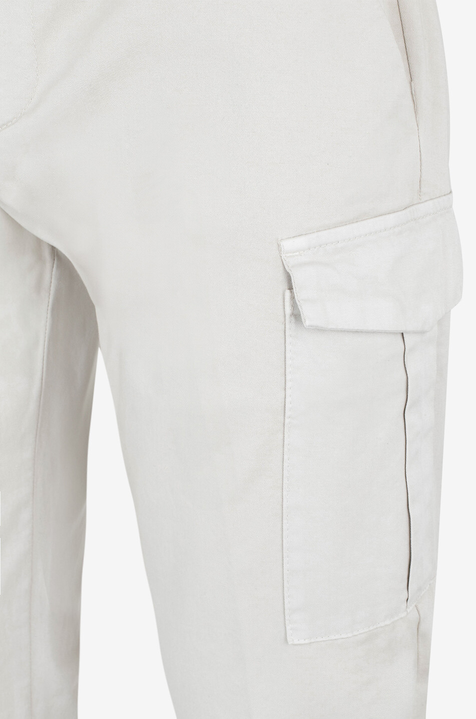 DONDUP Eddy slim fit gabardine cargo trousers Men BEIGE 3