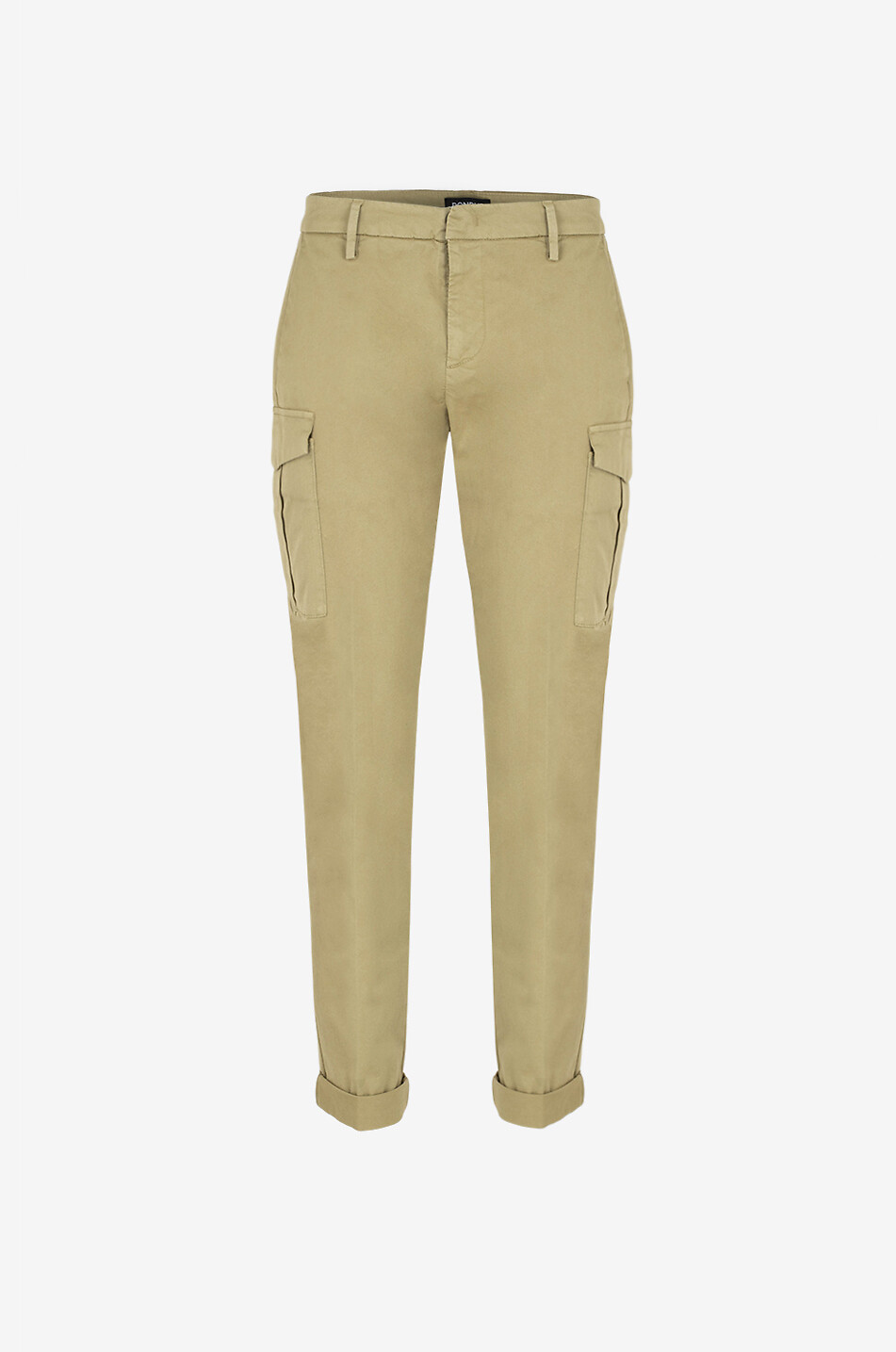 DONDUP Eddy slim fit gabardine cargo trousers Men [akeneo-beigefonce] 1